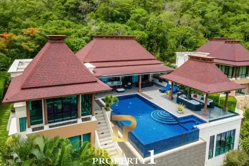 Mountain &amp; Sea View Villa In Stunning Estate - Panorama Khao Tao