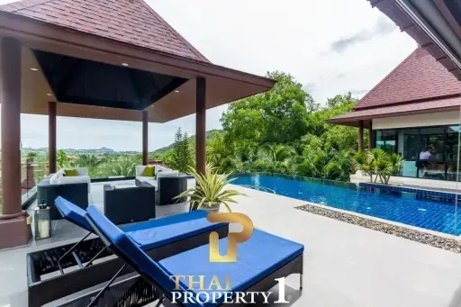 Mountain &amp; Sea View Villa In Stunning Estate - Panorama Khao Tao