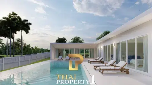 New Modern Under Construction - Investment Pool Villa On Palm Hill Golf Course