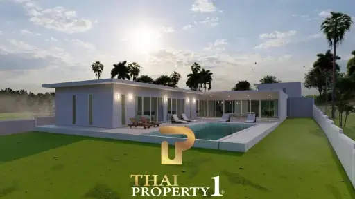 New Modern Under Construction - Investment Pool Villa On Palm Hill Golf Course