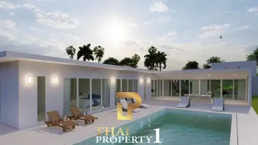 New Modern Under Construction - Investment Pool Villa On Palm Hill Golf Course