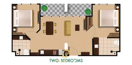 New Two Bedroom Unit At Harmonia City Garden