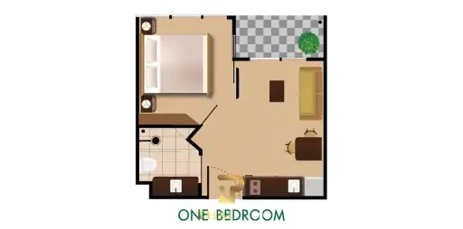 New One Bed Unit - Harmonia City Garden