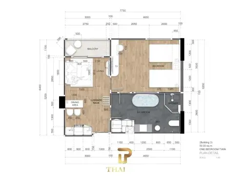 50 SQM. One Bed Investement Unit - Wyndham Jomtien