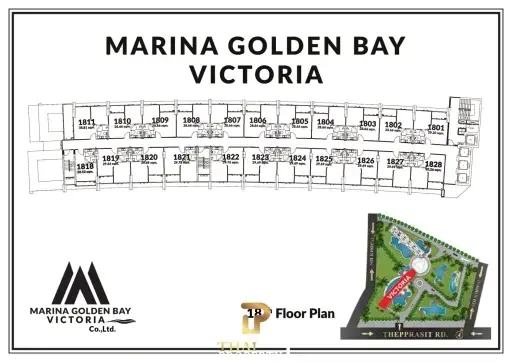 New Under Construction - 18th Floor Sea &amp; City View Condo @ Marina Golden Bay