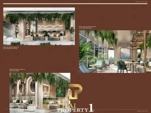 Large Luxury 47.47 SQM. One Bedroom Condo - Arom Jomtien (Off-plan)