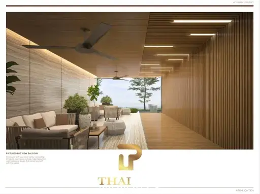 Large Luxury 47.47 SQM. One Bedroom Condo - Arom Jomtien (Off-plan)