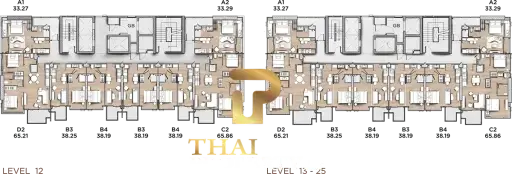 33.27 SQM. One Bed Unit - Arom Jomtien