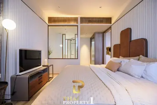 New Luxury Beach Front Condo Arom Jomtien Off Plan -  64.86 SQM. 2 Bed Unit