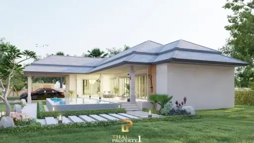 New House Type L Under Construction - Hua Hin Grand Hills