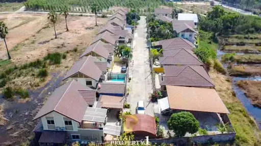 Building Ready Land Close To Cha Am Beach South In A Villa Development