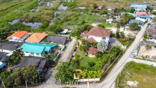 2 Storey House On Over 1 Rai Land For Sale - Beach Side Cha Am