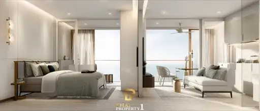 2 Bed Corner Unit At New Hua Hin Landmark - VEHHA Condominium 100% Sea View