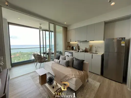 2 Bed Corner Unit At New Hua Hin Landmark - VEHHA Condominium 100% Sea View