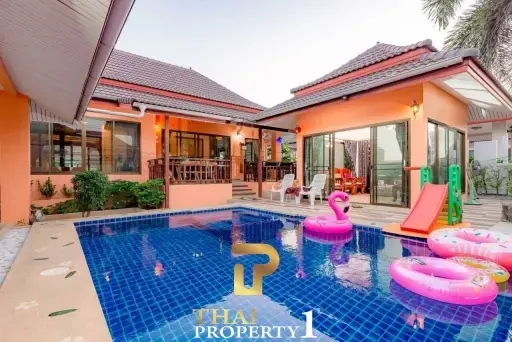 Partly Furnished 3 Bedrooms Pool Villa In Hua Hin Soi 102