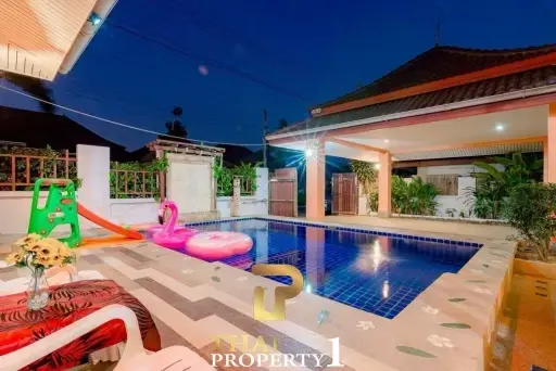 Partly Furnished 3 Bedrooms Pool Villa In Hua Hin Soi 102