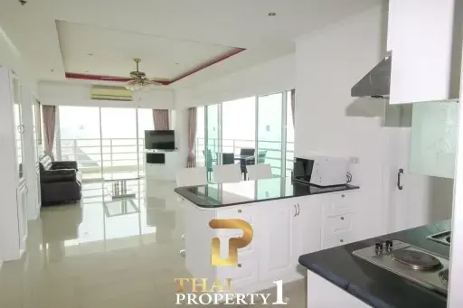 Sea view - Corner one bedroom unit for sale at View Talay 7