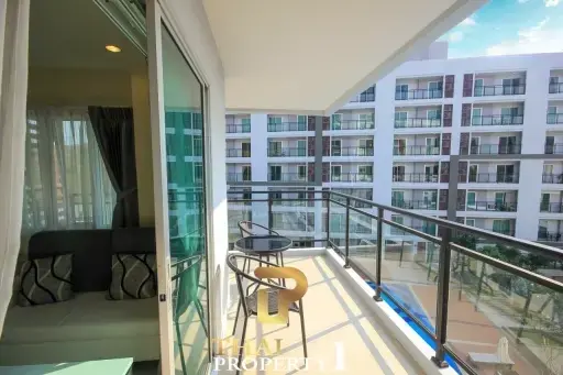 Fully Furnished 1 Bed Condo - Great View - Large Covered Terrace - At Condo 88