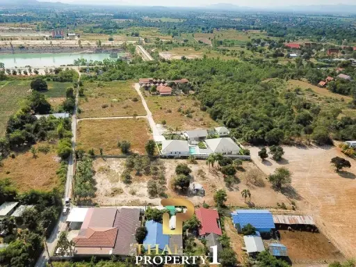 Great 2 Rai Land For Sale - 15 Minutes From Downtown Hua Hin