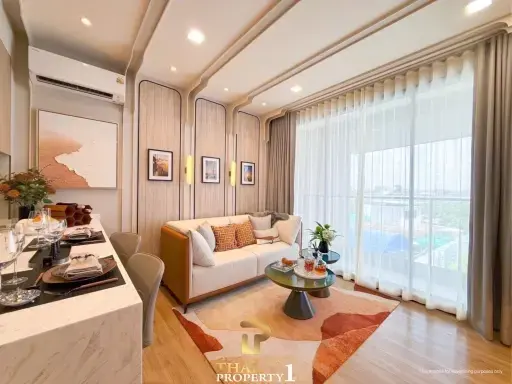 Deluxe Suite 1 Bedroom for Sale in Jomtien - Aquarous Jomtien Pattaya (Under construction)