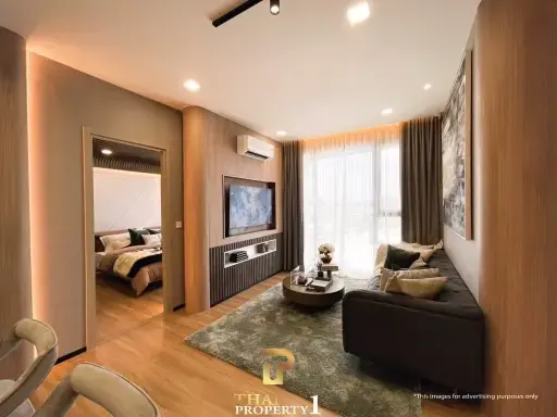 Luxurious High Rise Condo 2 Bedroom for Sale in Jomtien - Aquarous Jomtien Pattaya (Under construction)