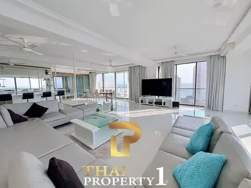 3-Bedroom Penthouse with Panoramic Sea Views - Foreign Ownership in Pratumnak Pattaya Thepthip Mansion