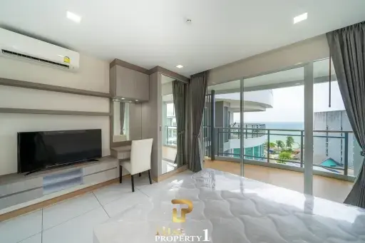 Sea View 2 Bedroom Condo For Sale in Na Jomtien Whale Marina Condominium