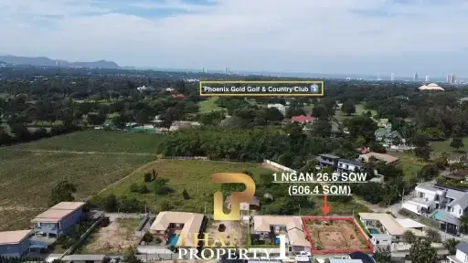 506.4 Sqm Land Plot for Sale Near Golf Course in Huay Yai, Pattaya