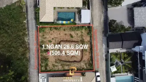 506.4 Sqm Land Plot for Sale Near Golf Course in Huay Yai, Pattaya