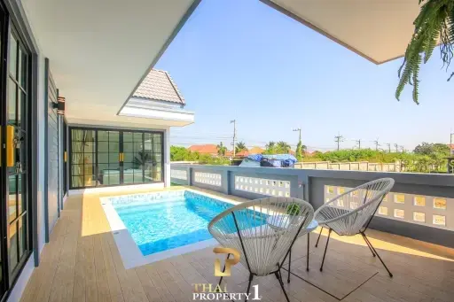 New Modern Central 3 Bedroom Pool Villa - Hua Hin Soi 102