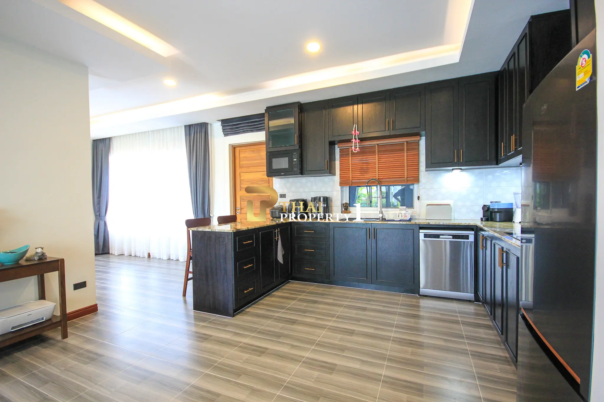 Modern Single-Story Pool Villa Open Living Space at Wararom Village Khao Tao