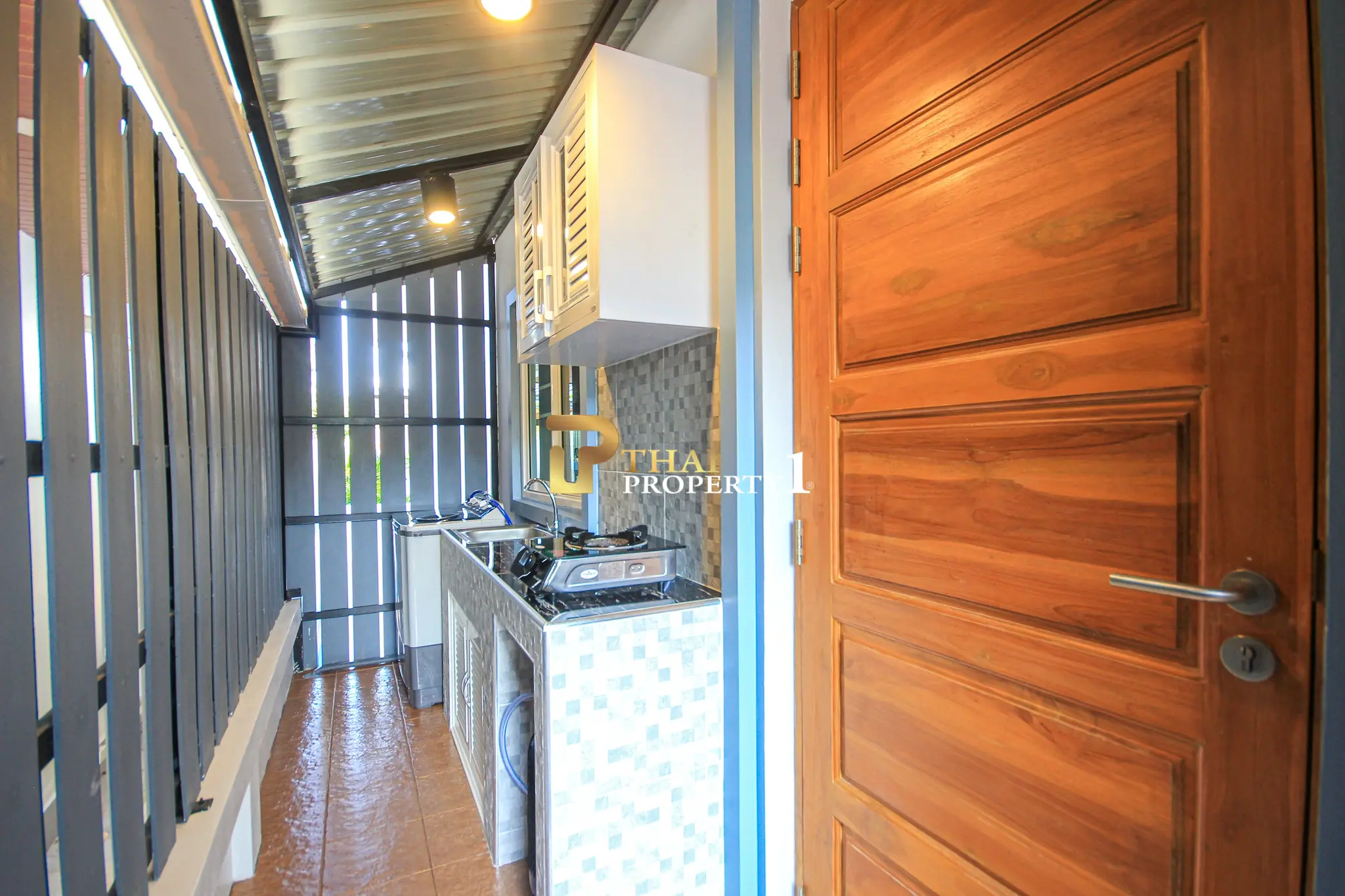Modern Single-Story Pool Villa Open Living Space at Wararom Village Khao Tao