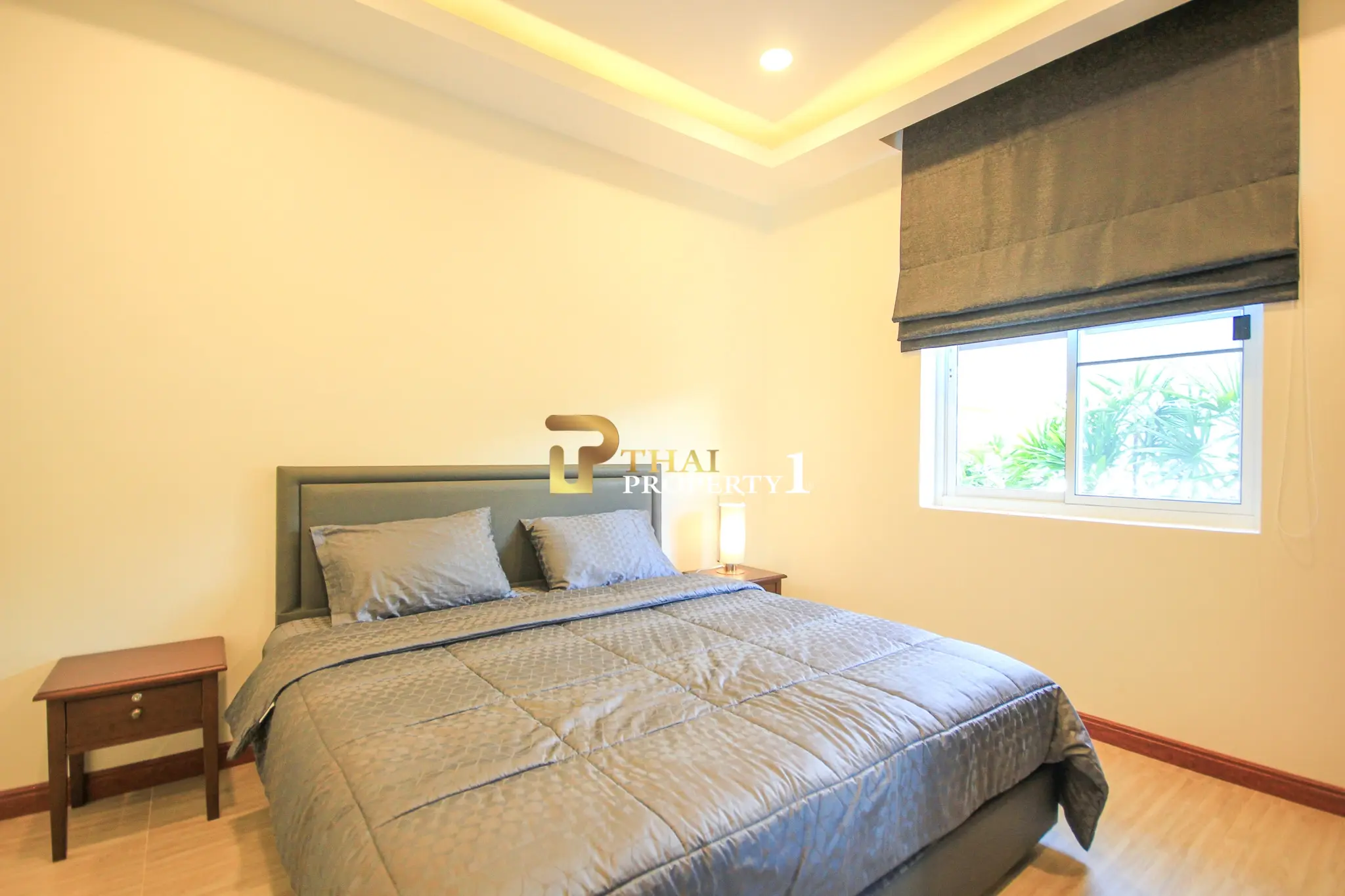 Modern Single-Story Pool Villa Open Living Space at Wararom Village Khao Tao