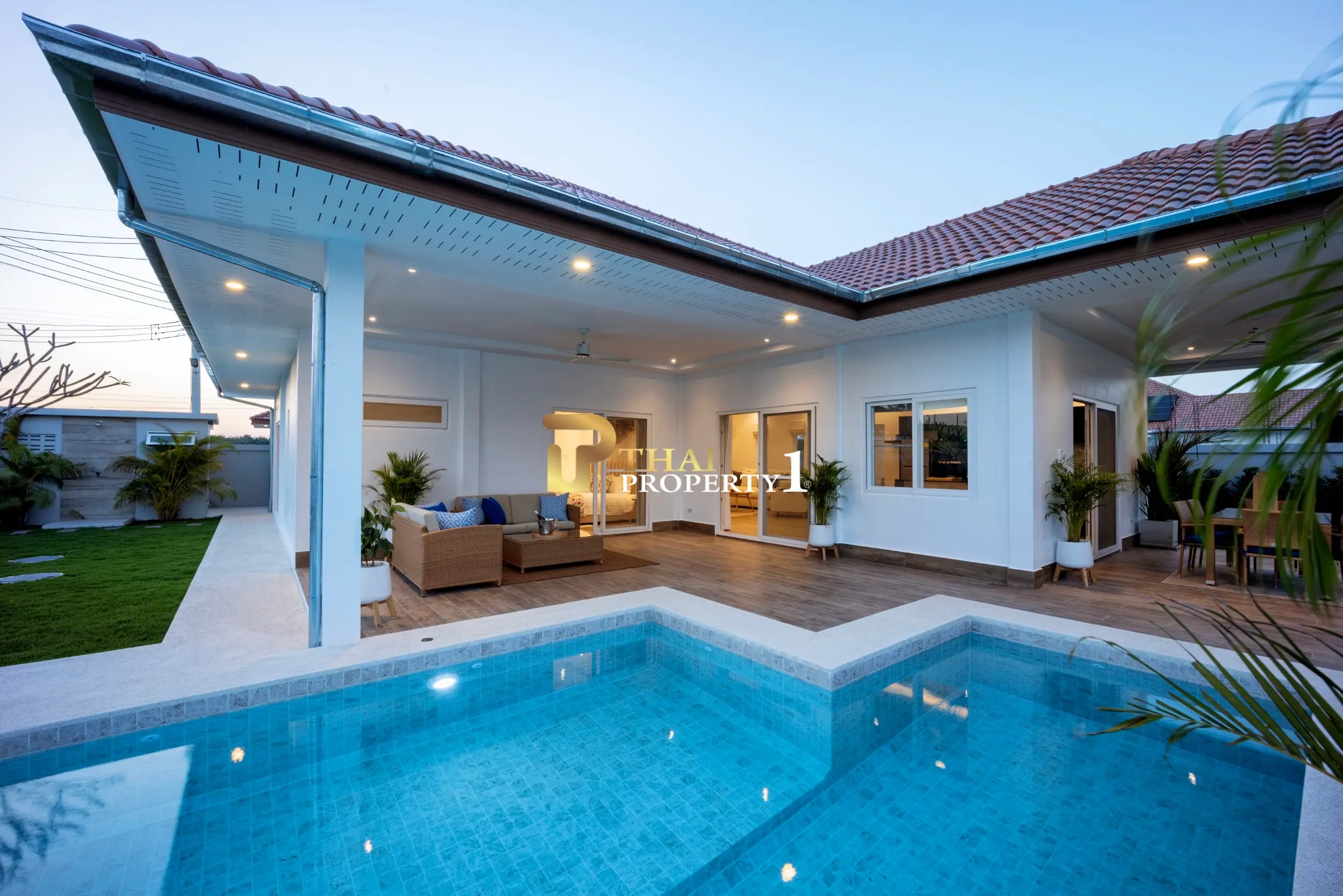 Mali Bua - Spacious Single-Story Villa with Private Pool in Quiet Hua Hin Neighborhood