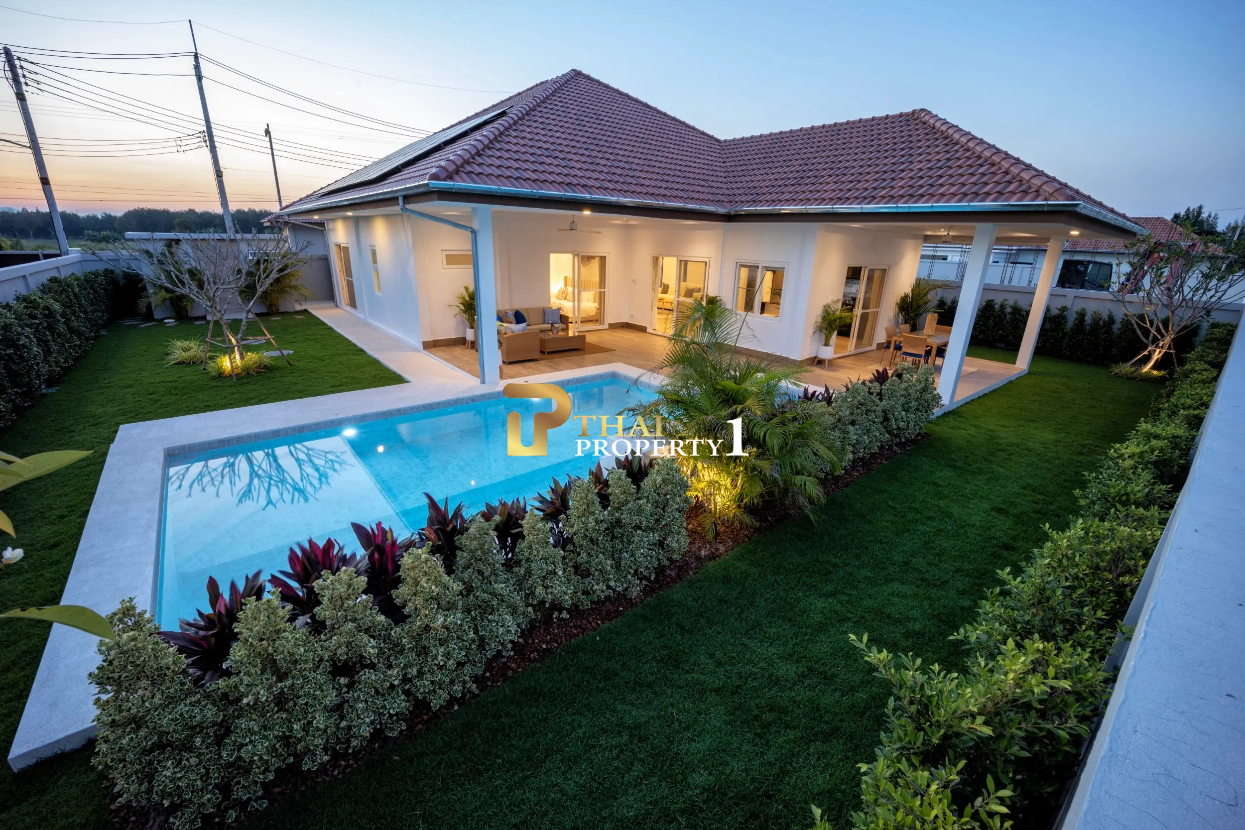 Mali Bua - Spacious Single-Story Villa with Private Pool in Quiet Hua Hin Neighborhood