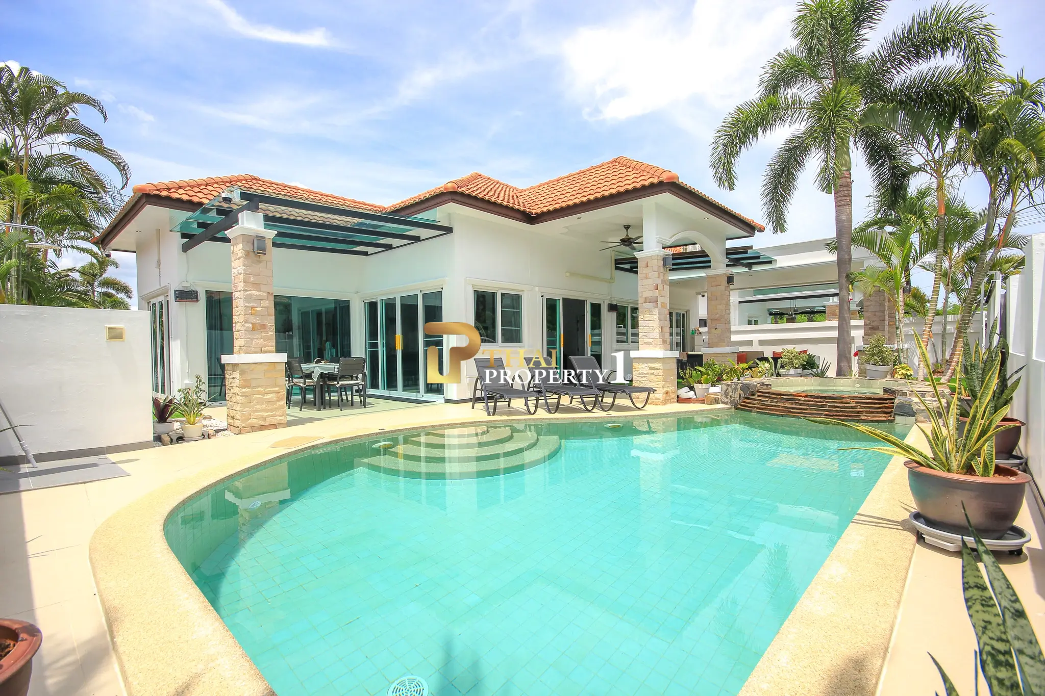 Relaxed Single-Story Villa with Private Pool and Modern Touches At Orchid Paradise Homes